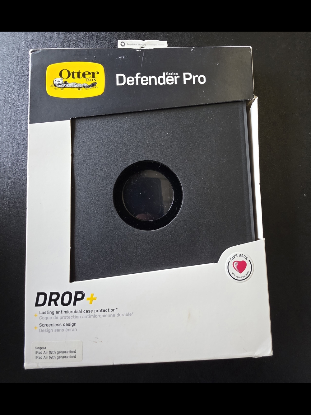 OtterBox Defender Pro Drop+ iPad Air Case in Black and White